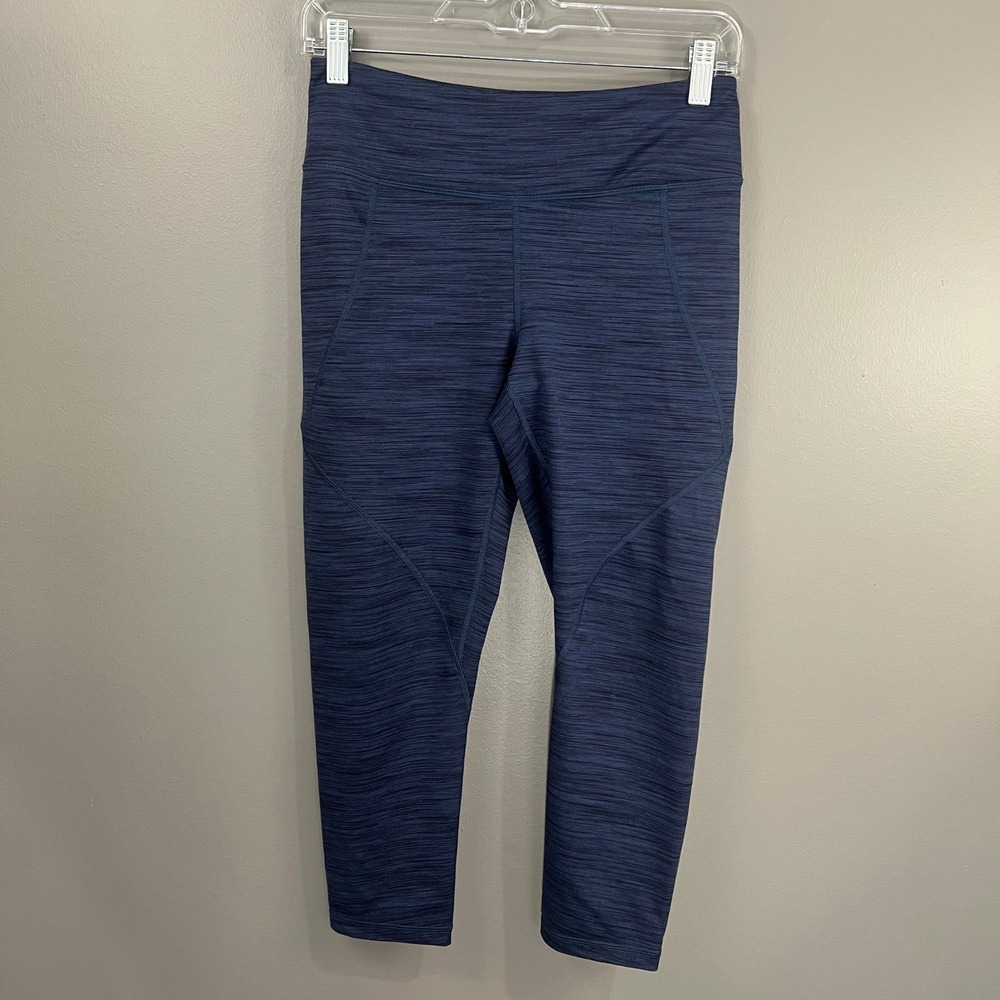 Patagonia Centered Crop Tights Womens M Blue Great Space Dye Leggings 21917